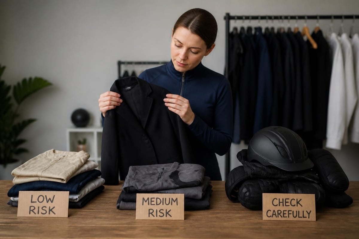 Categories of riding apparel worth buying used