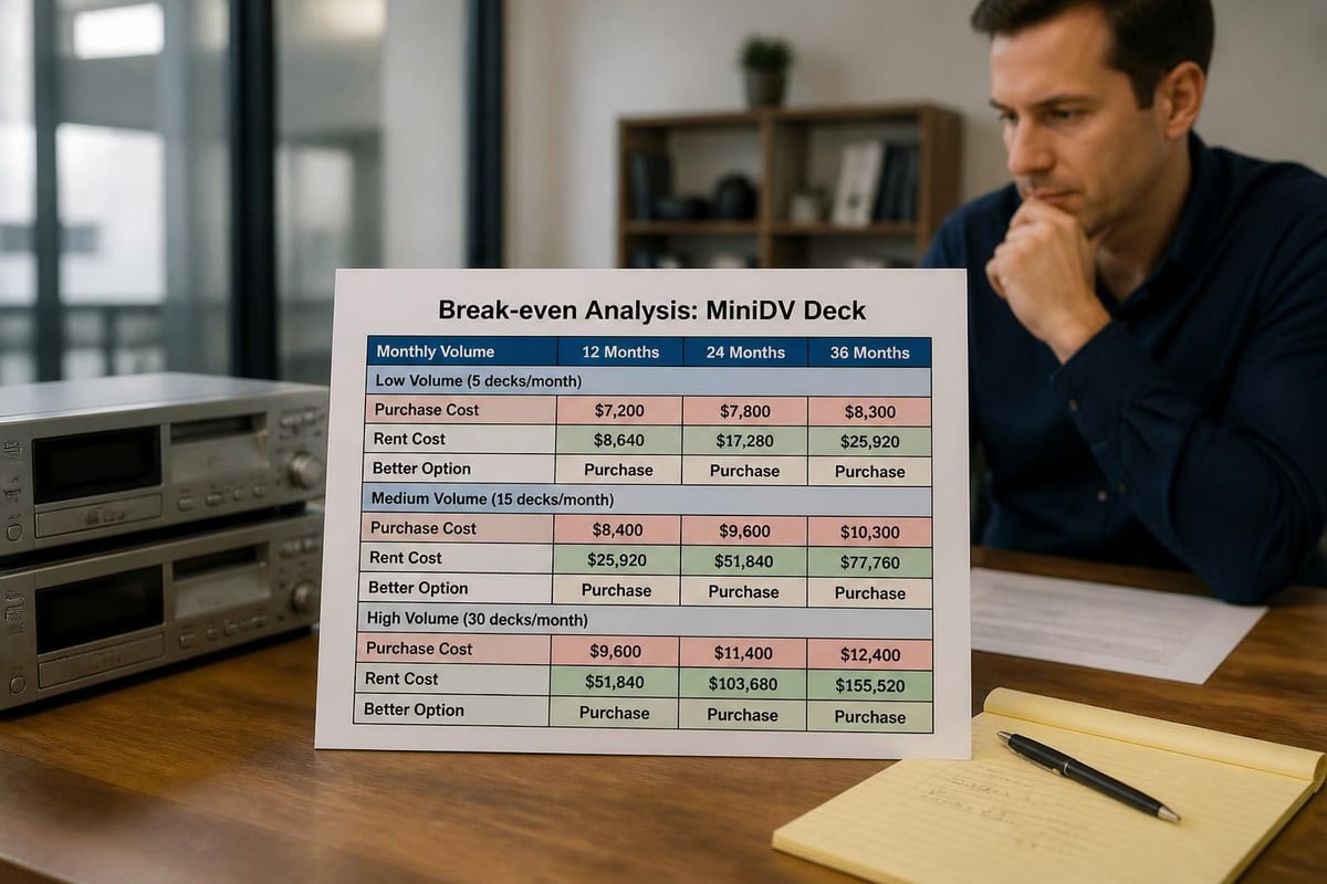 Rental versus purchase decision matrix