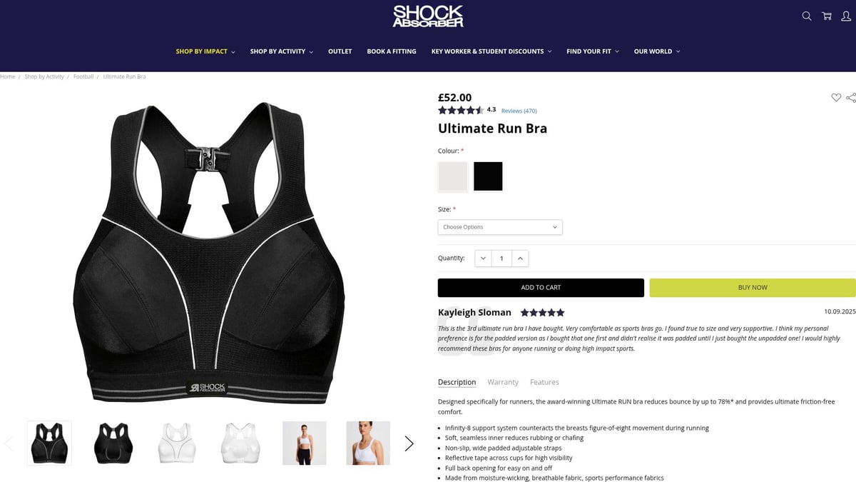 Top 9 Best Running Gear For Women 2026: Must-Have Picks - Shock Absorber Ultimate Run Bra