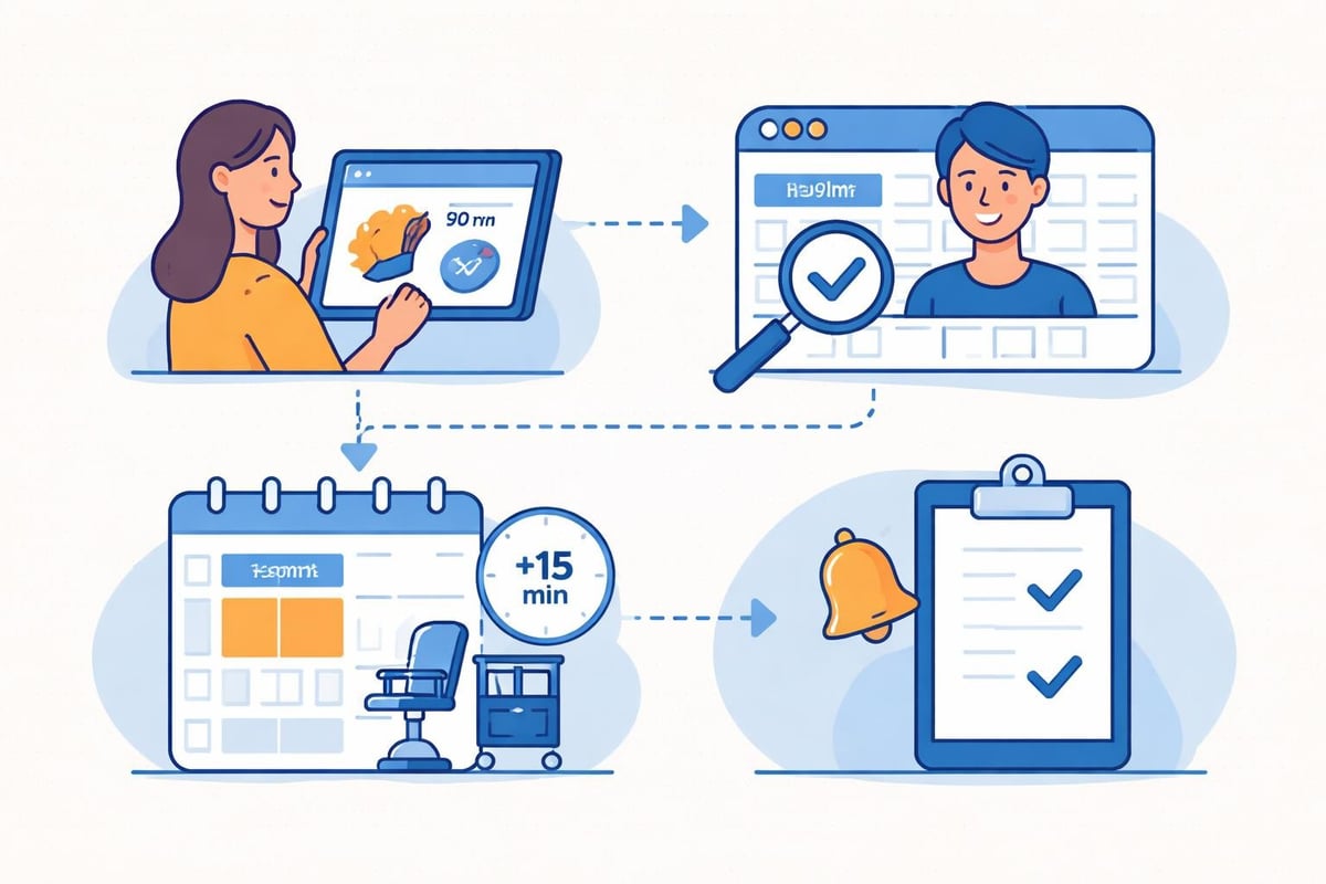 Salon scheduling rules configuration