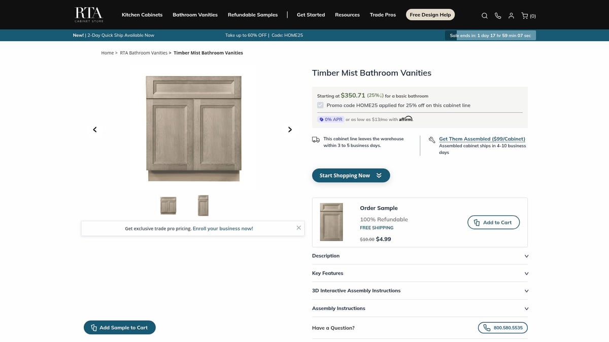 8 Stylish RTA Cabinets Bathroom Ideas to Transform Your Space 2025 - Timber Mist Bathroom Vanities
