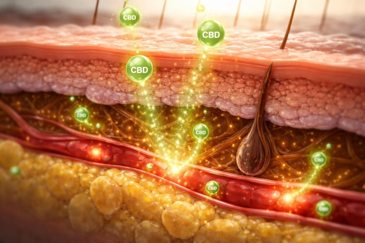 CBD transdermal delivery mechanism