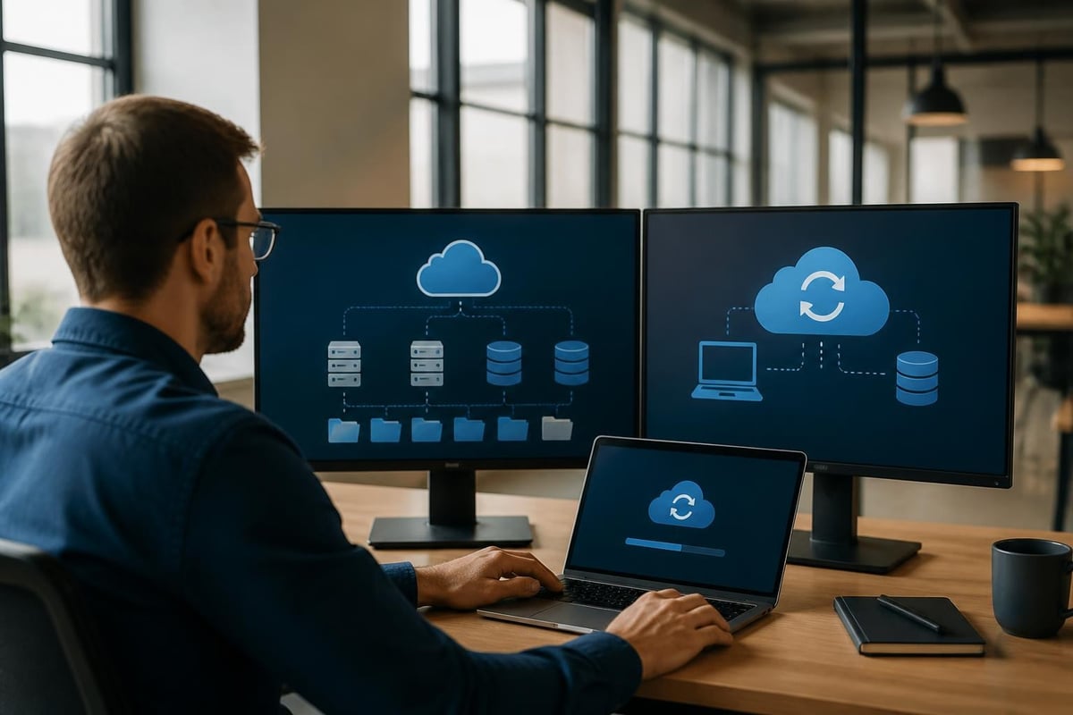 Cloud backup strategy diagram