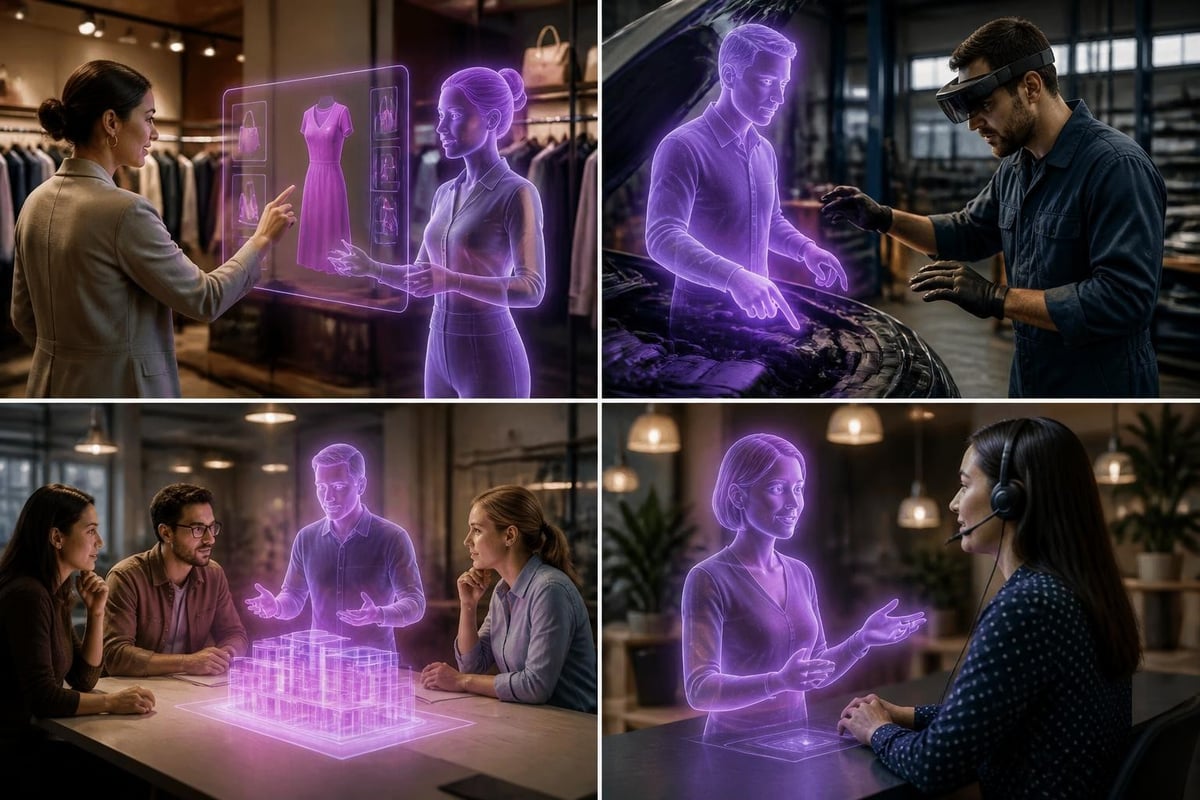 Holographic AI business applications