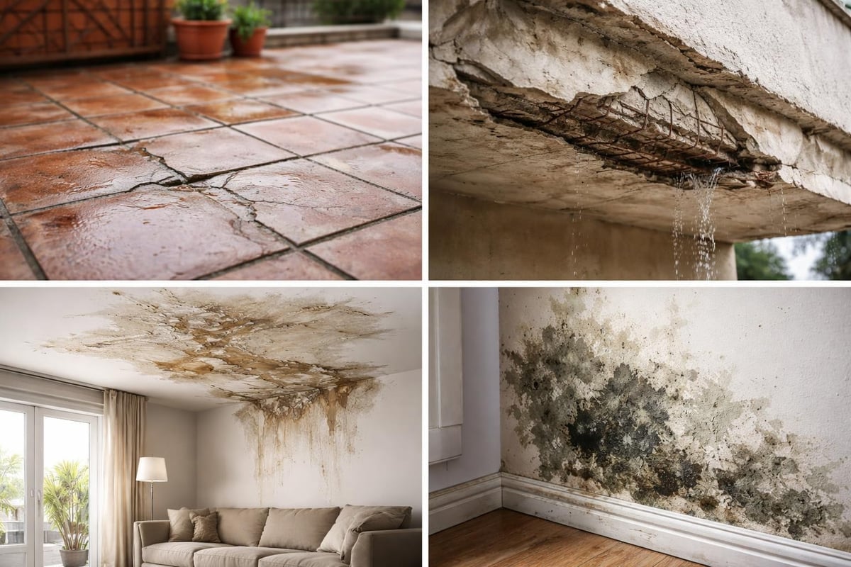 Terrace waterproofing failure consequences