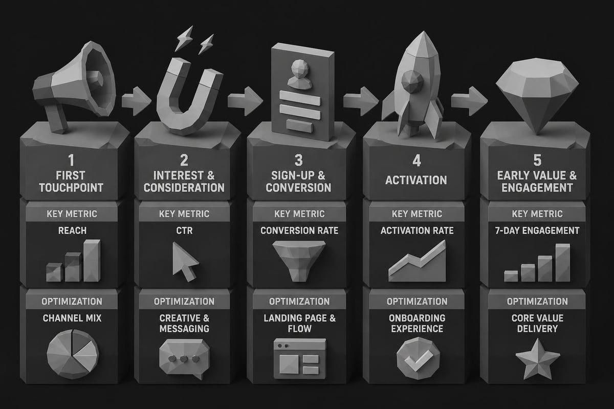 User acquisition funnel