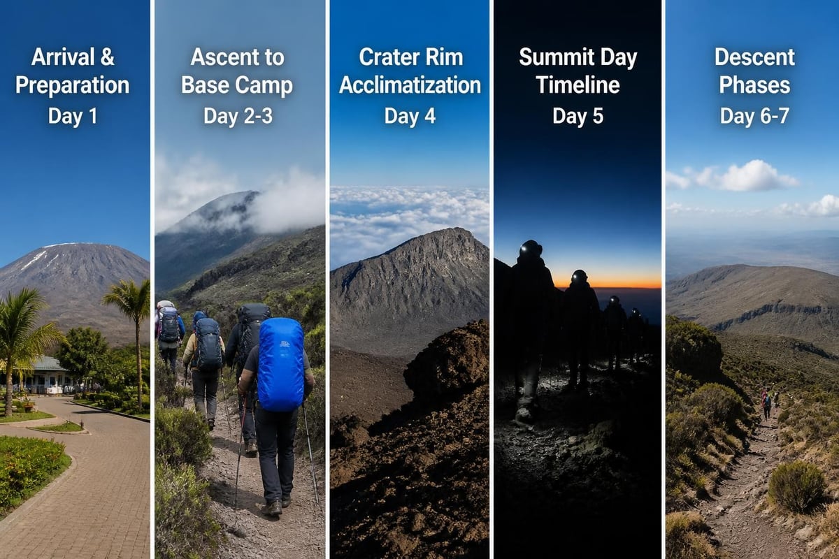 Peak trekking timeline