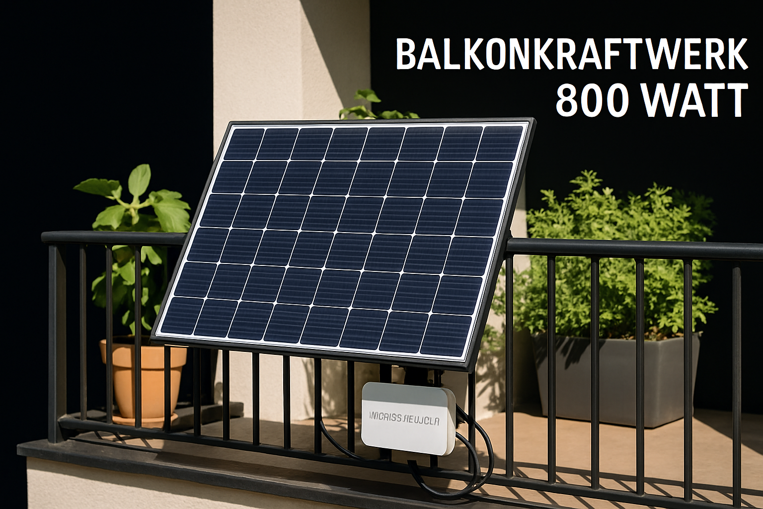 Was ist ein Balkonkraftwerk 800 Watt?