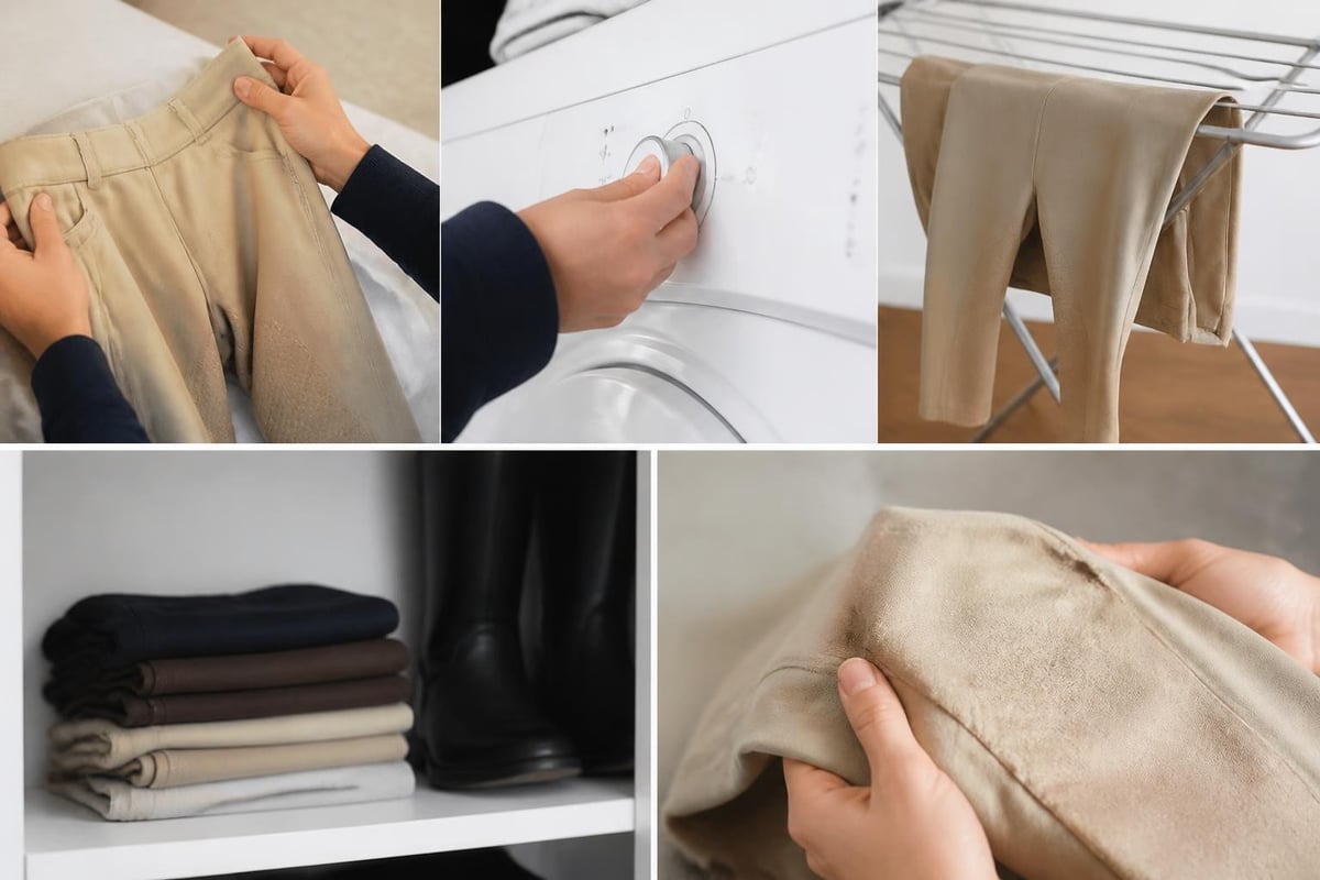 Riding trouser care process