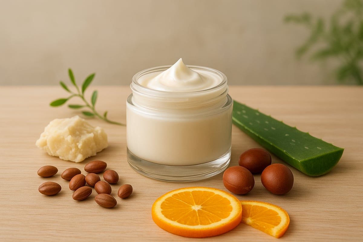 Hauptbestandteile natürlicher Gesichtscremes