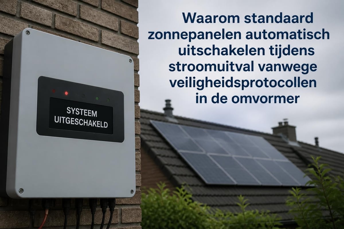 Werking zonnepanelen bij stroomuitval