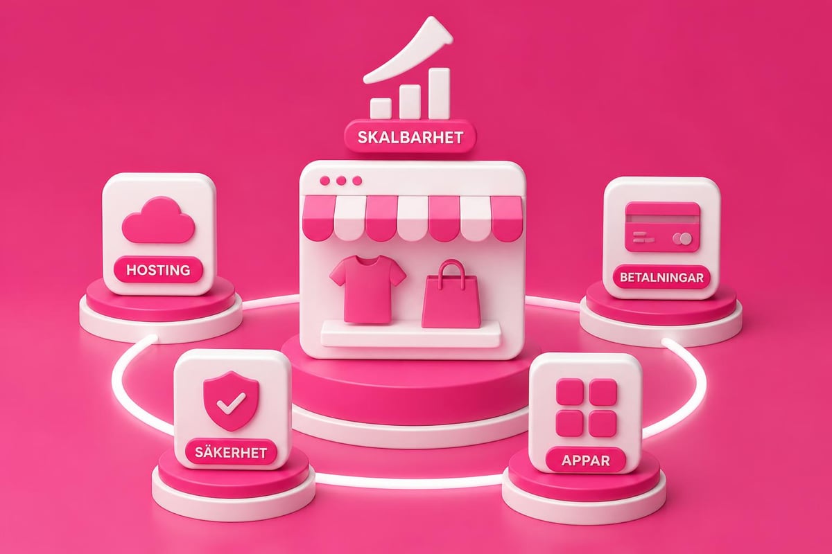 Shopify PrestaShop WooCommerce: Plattformsjämförelse 2026 1 Shopify plattformsfunktioner