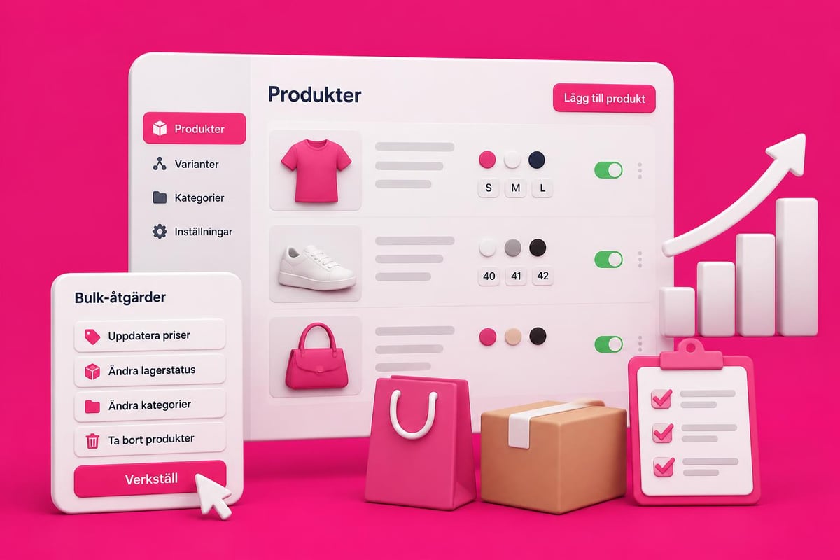 Shopify PrestaShop WooCommerce: Plattformsjämförelse 2026 3 Produkthantering jämförelse