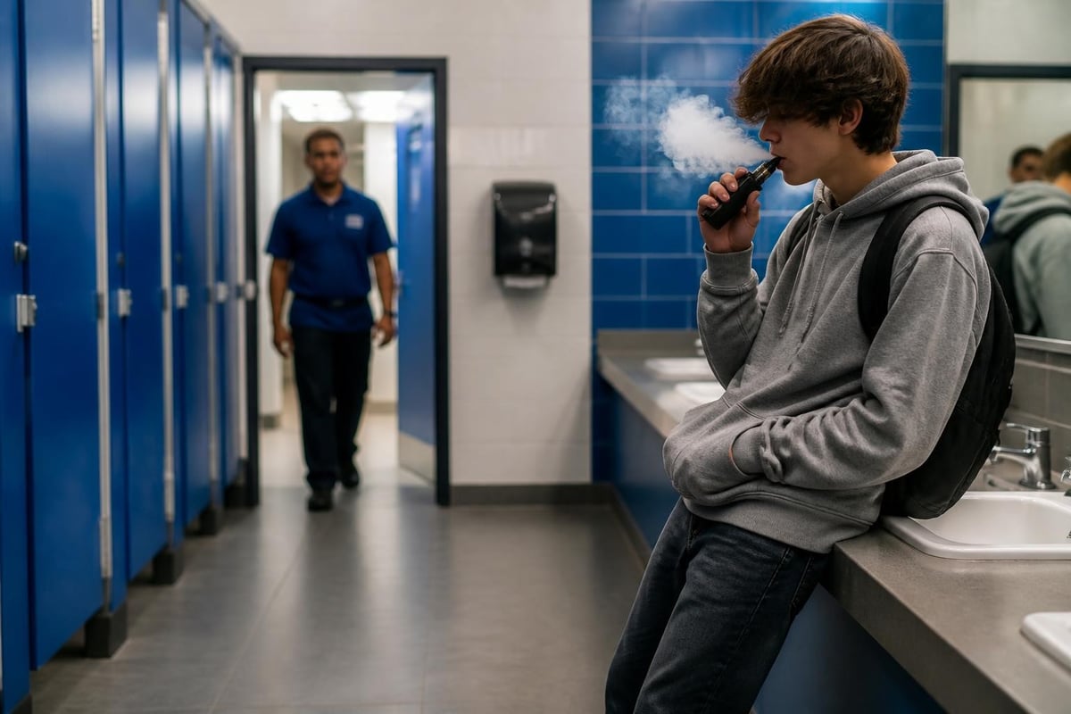Why conventional bathroom supervision fails to detect vaping