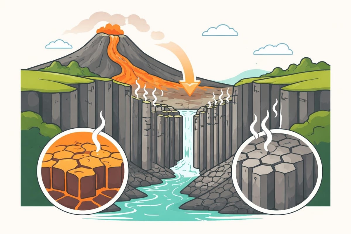 Basalt column formation process