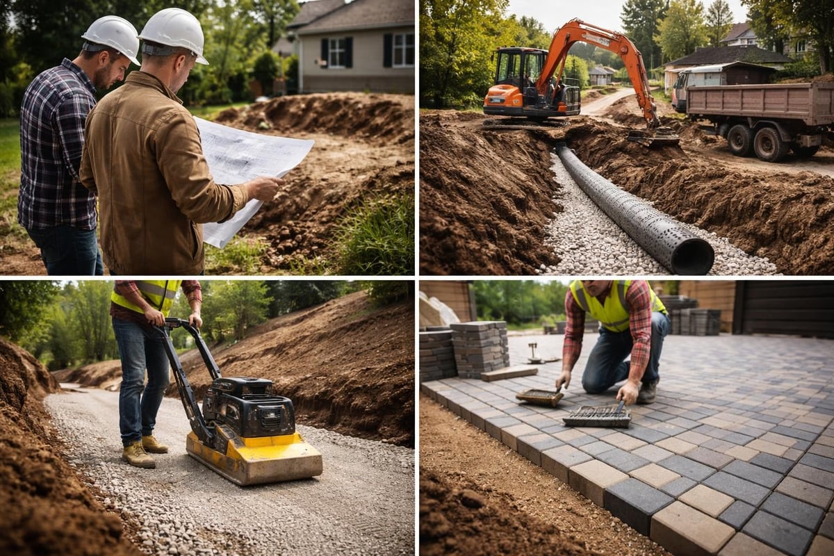 Residential excavation workflow