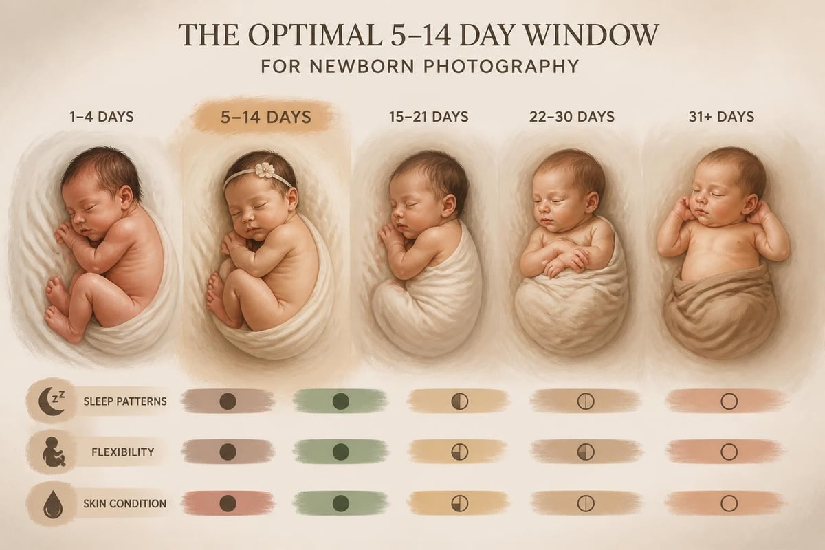 Newborn photography timing considerations