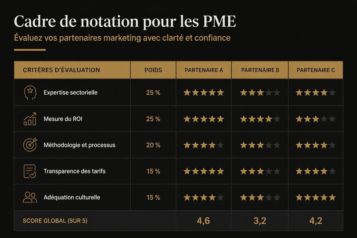 Marketing agency evaluation criteria