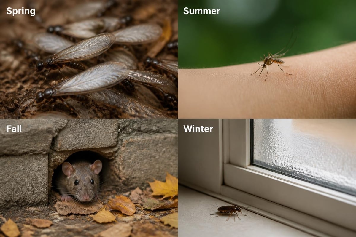 Seasonal pest timeline