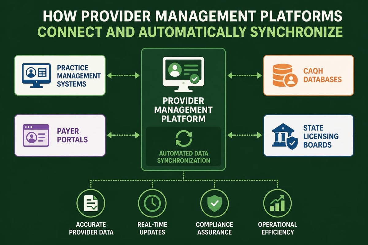 Provider management technology integration