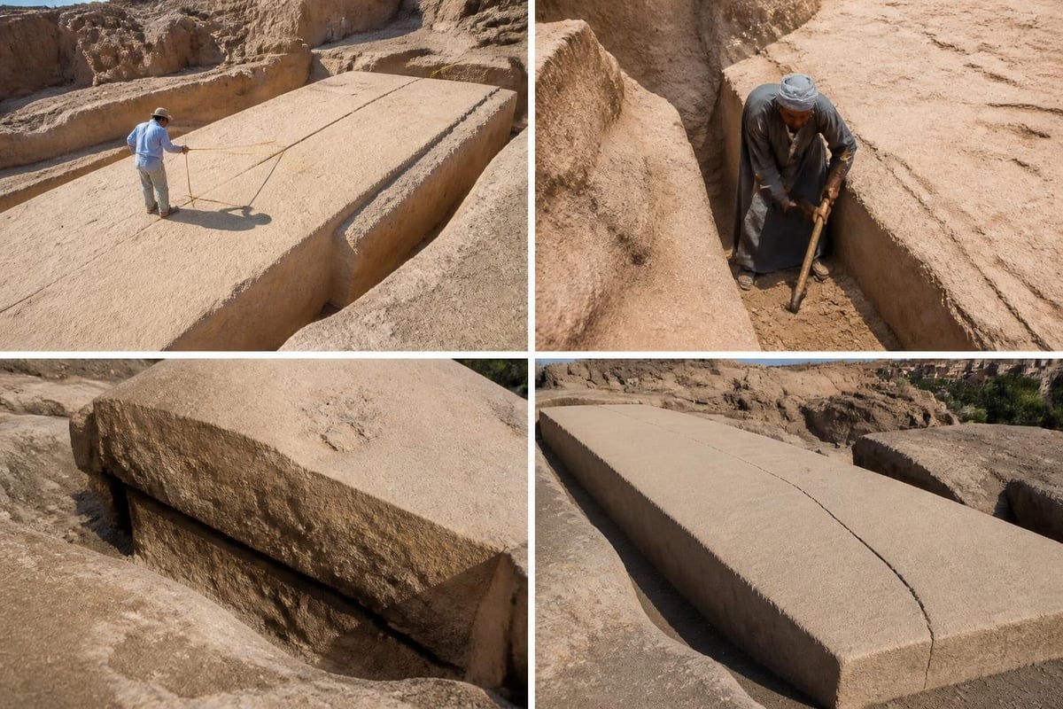 Ancient Egyptian quarrying techniques