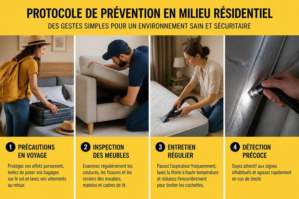 Prevention checklist for bed parasites
