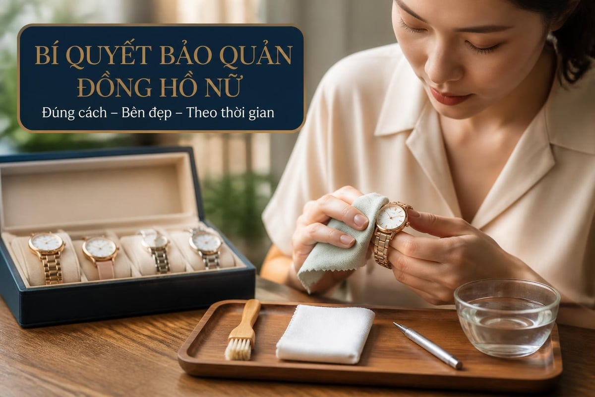 Cách bảo quản đồng hồ nữ