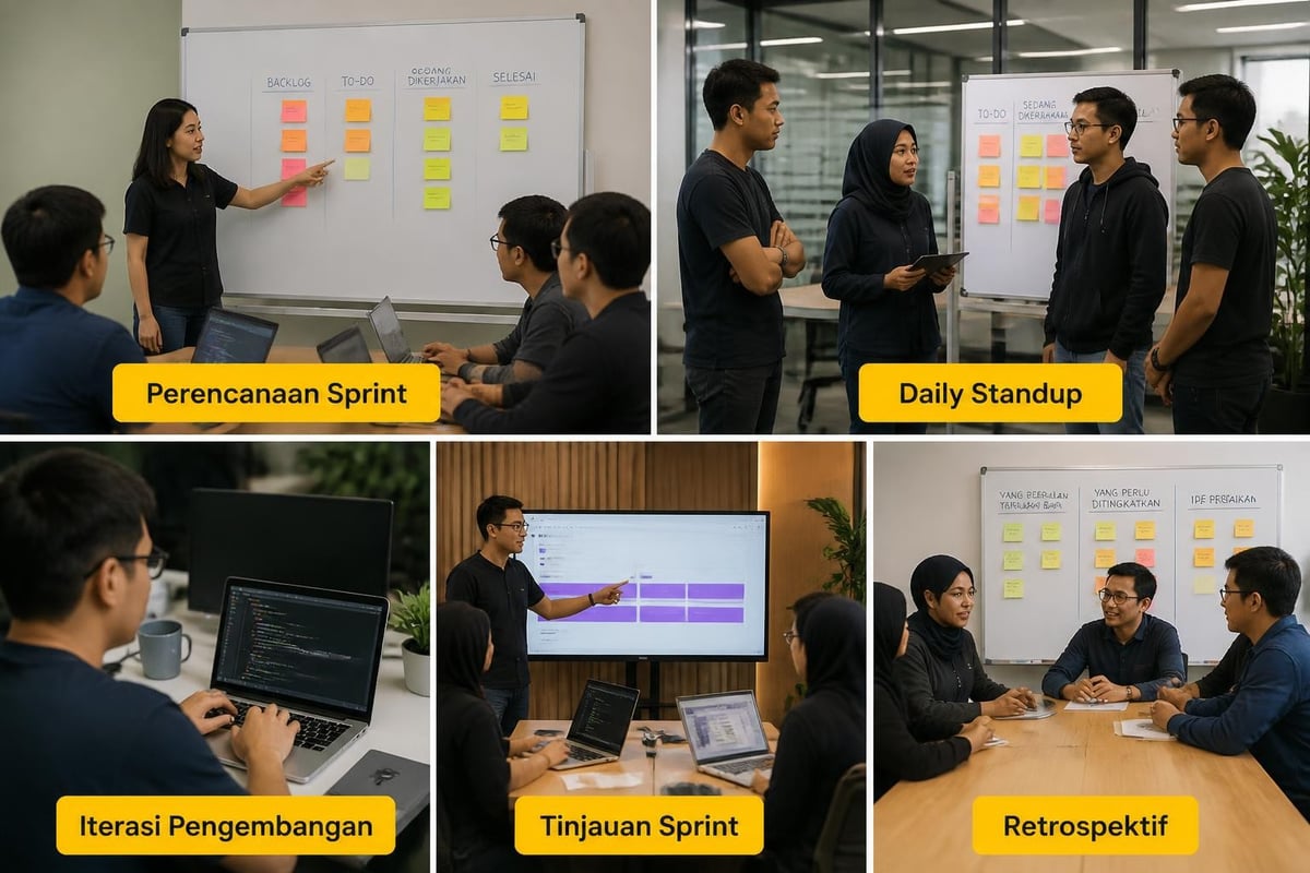 Agile development sprint cycle
