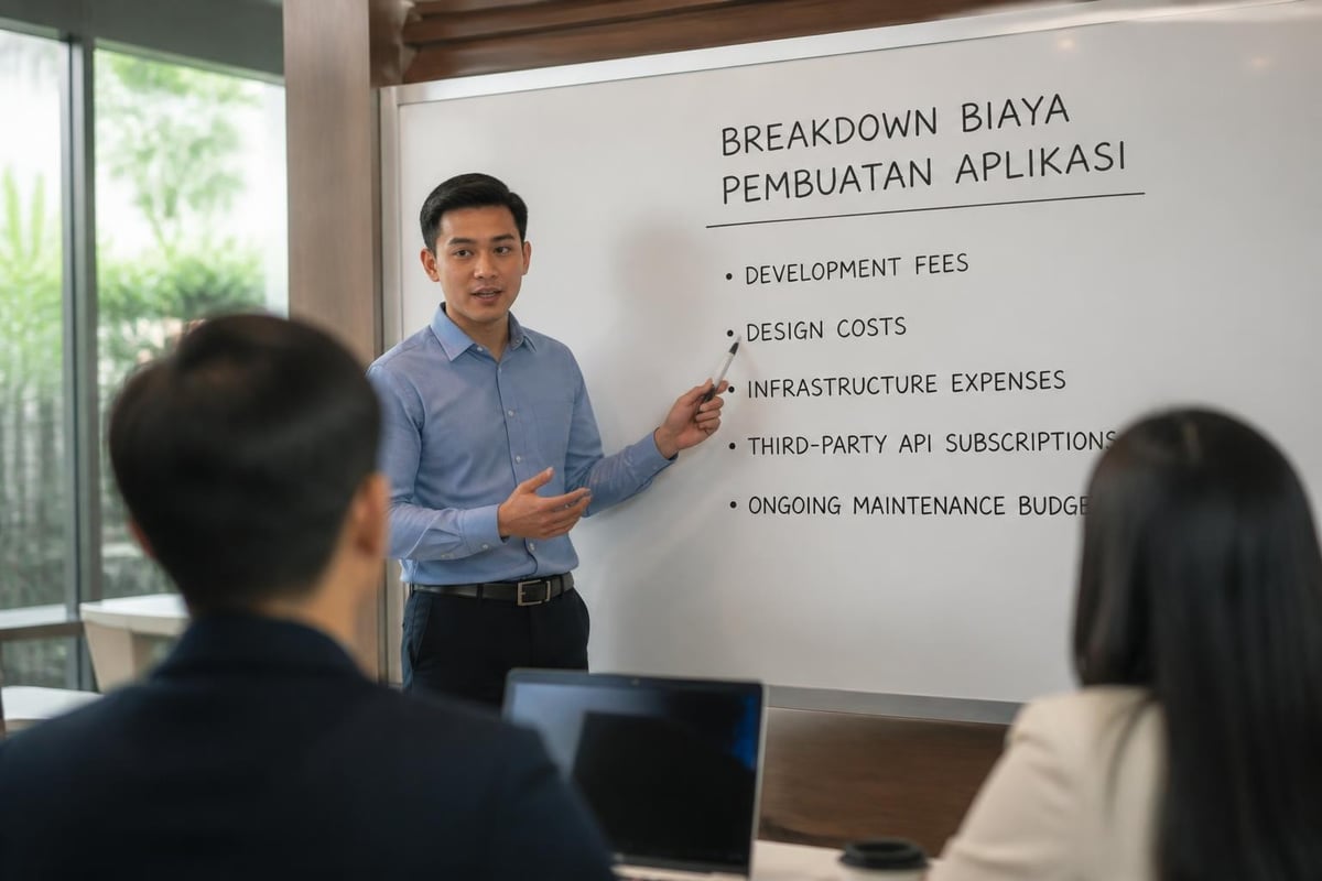 Cost breakdown aplikasi