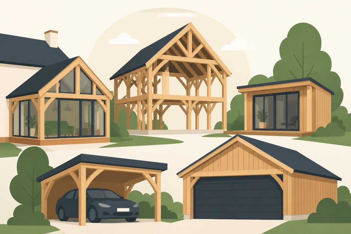 Range of bespoke timber applications