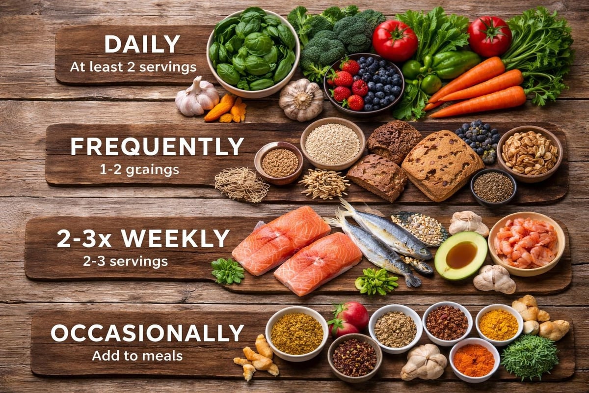 Anti-inflammatory diet pyramid