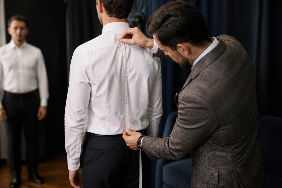 Custom suit fitting process