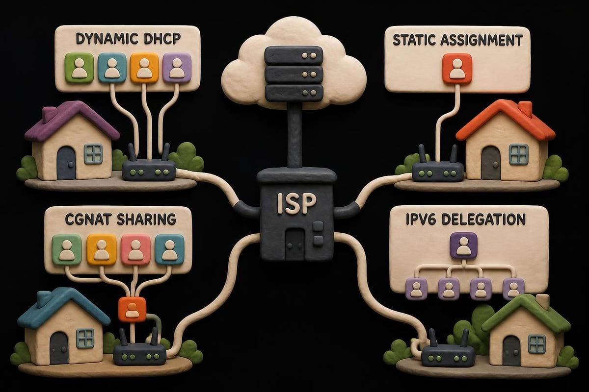 ISP address assignment workflow