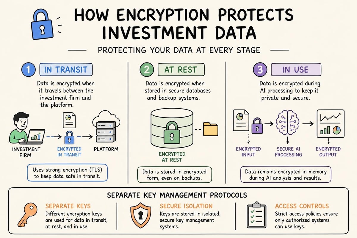 Data encryption lifecycle in AI systems