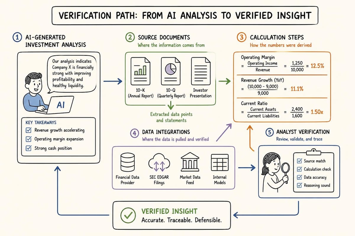 AI output verification workflow