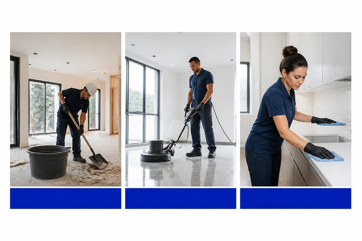 Construction cleaning phases Construction cleaning phases
