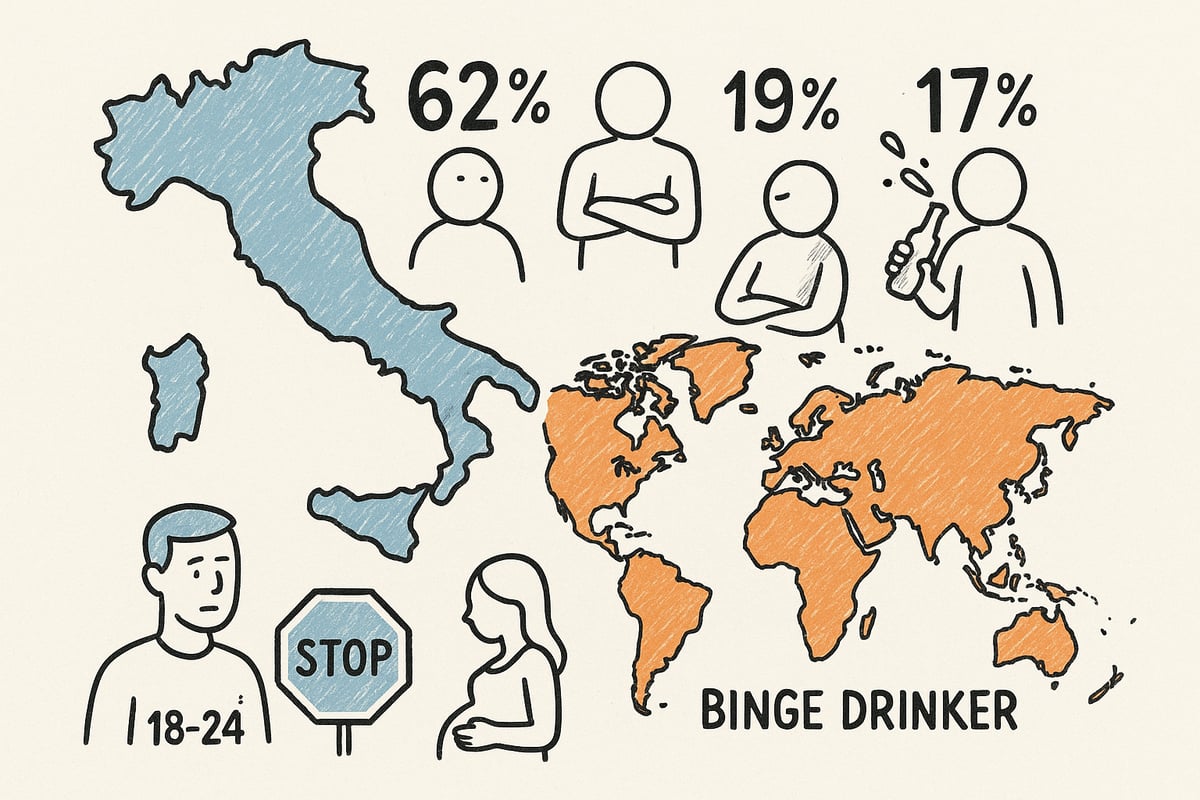 Dati e tendenze: consumo di alcol in Italia e nel mondo