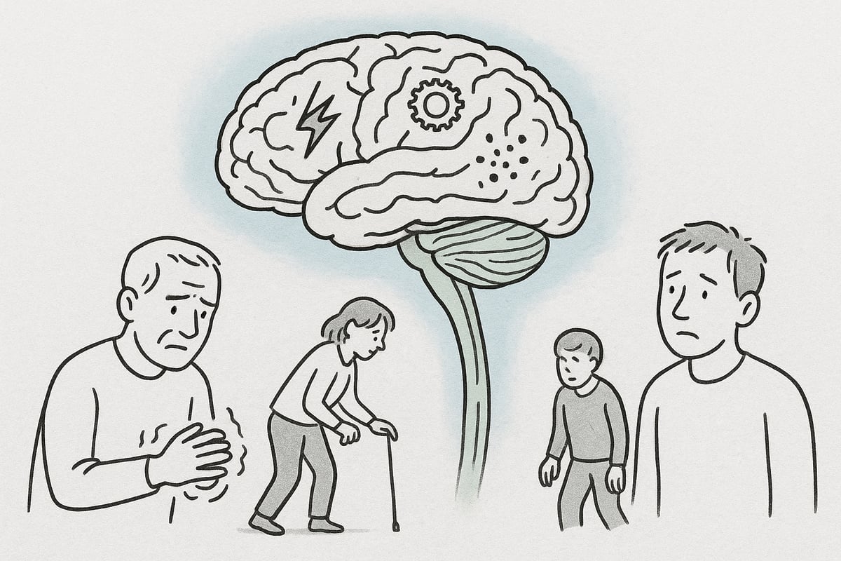 De mest almindelige neurologiske sygdomme og deres symptomer