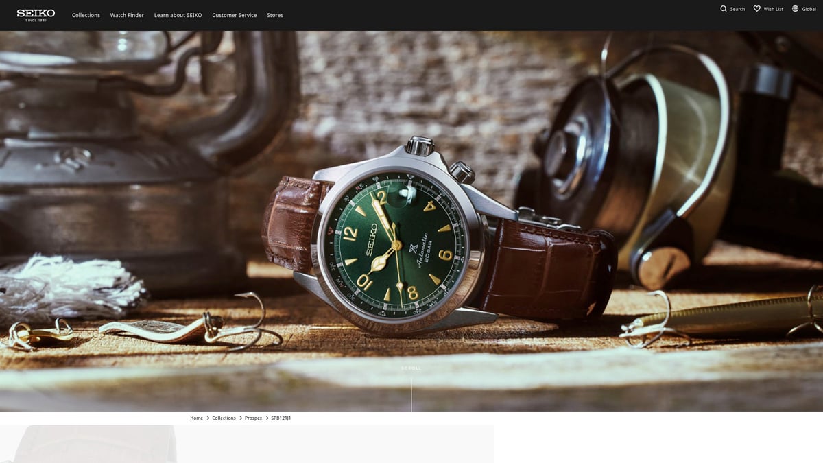 7 Must-See Seiko Dial Green Watches for 2025 - Seiko Prospex Alpinist Green Dial SPB121