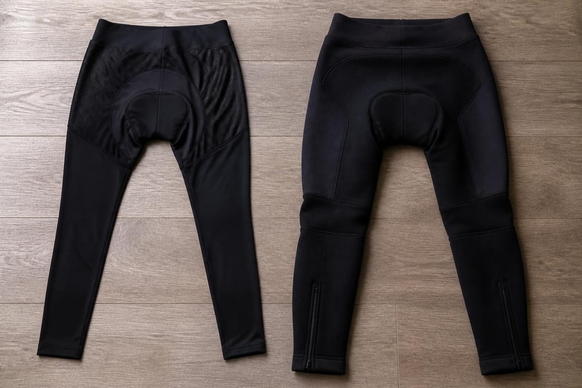 Seasonal cycling pants comparison