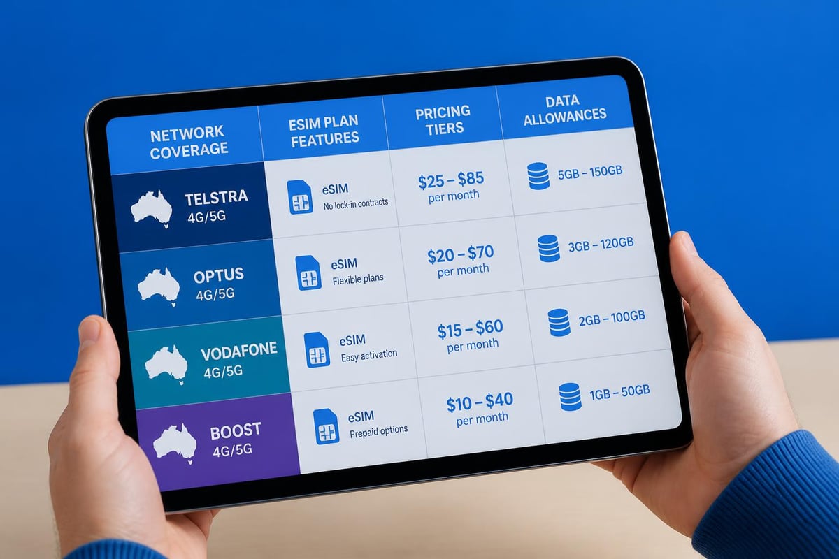 Australia eSIM providers comparison