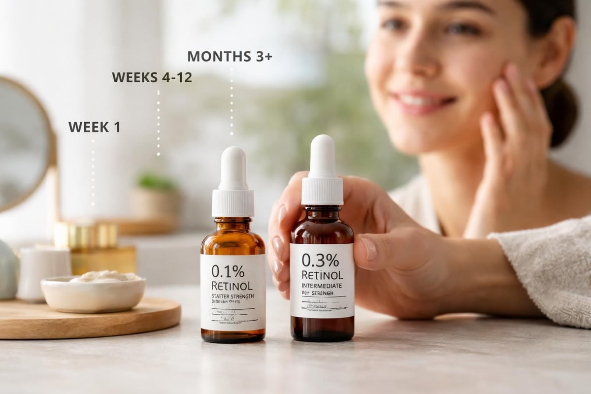 Retinol concentration levels for beginners