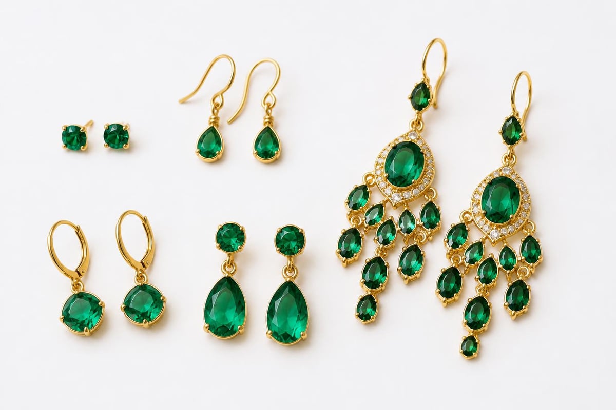 Green earring style spectrum