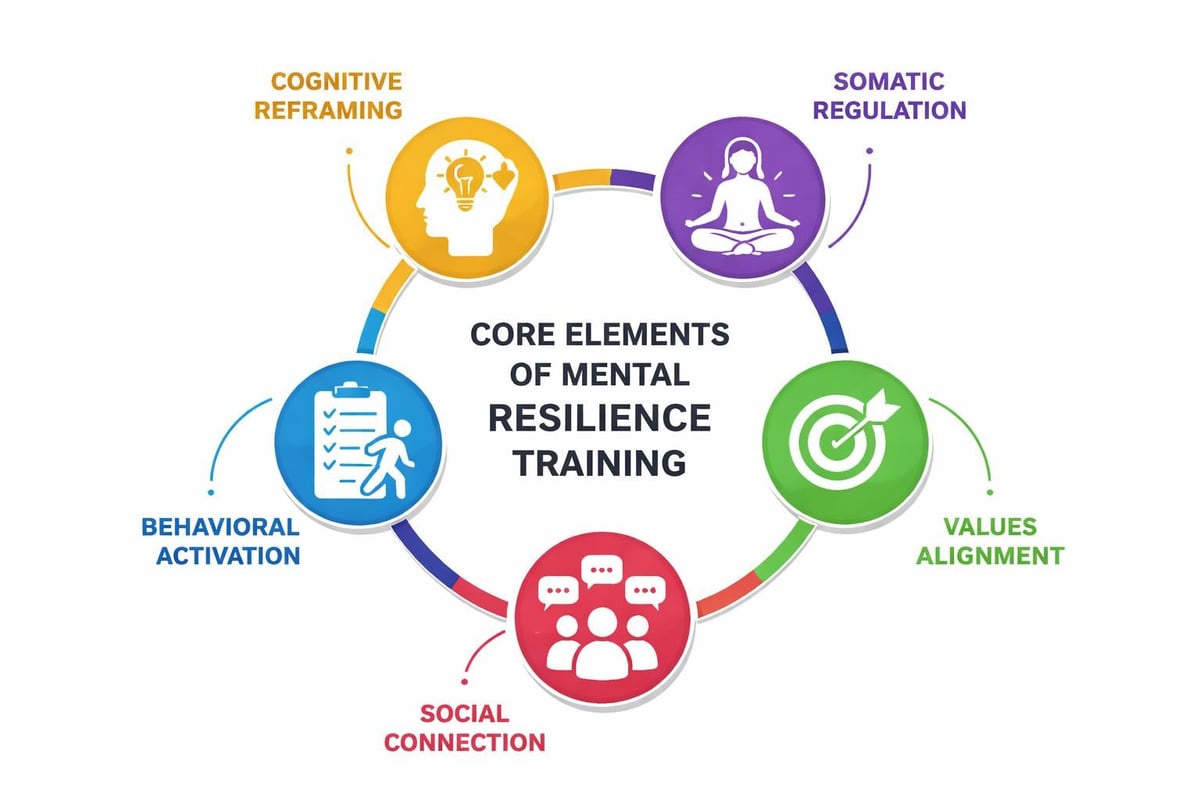 Mental resilience training components