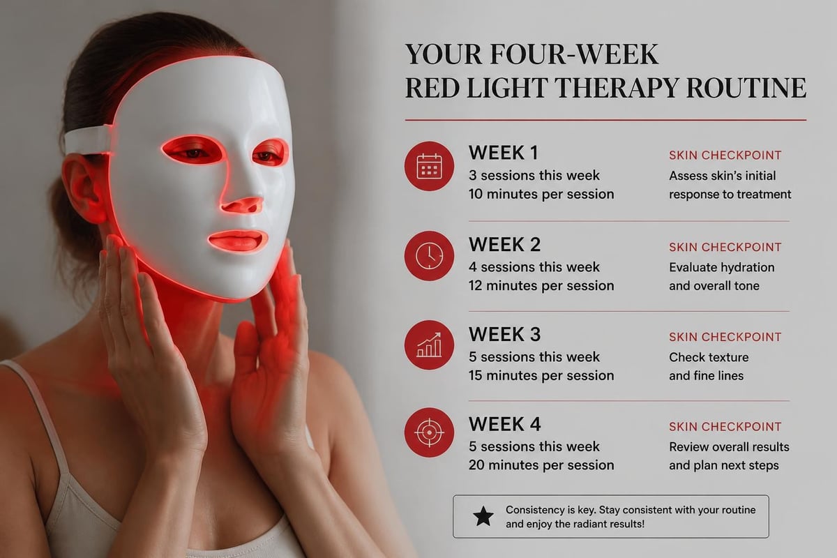 Red light therapy weekly schedule