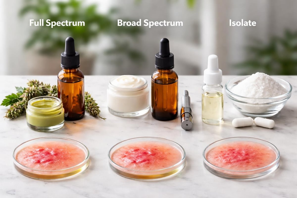 CBD product selection for inflammation
