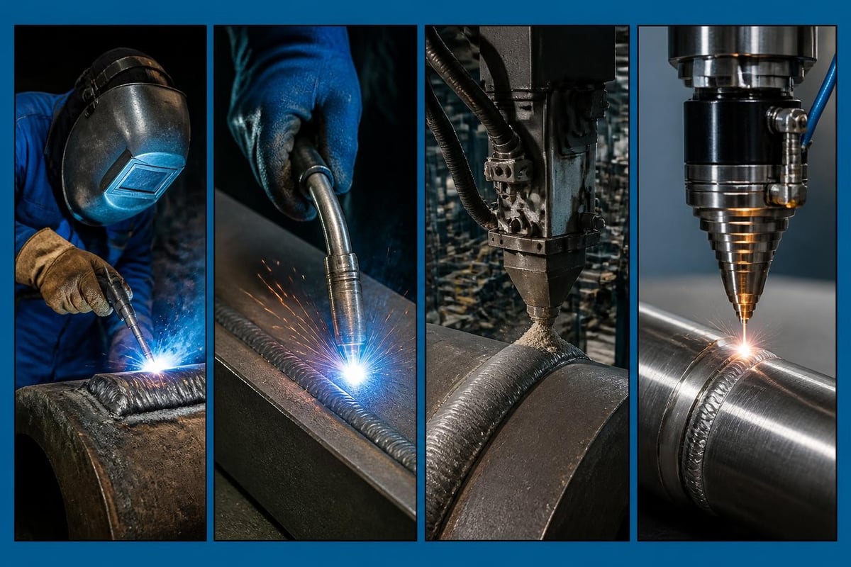 Hardfacing welding process comparison