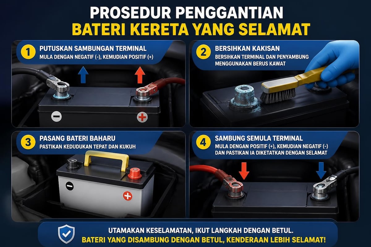 Battery installation safety steps