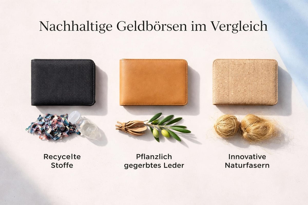 Materialvergleich bei Geldbeuteln