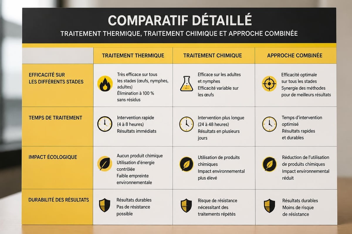 Comparaison méthodes traitement